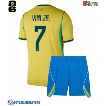 Fotballdrakt Barn Brasil Vinicius Junior #7 Hjemmedraktsett VM 2026 Kortermet (+ Korte bukser)
